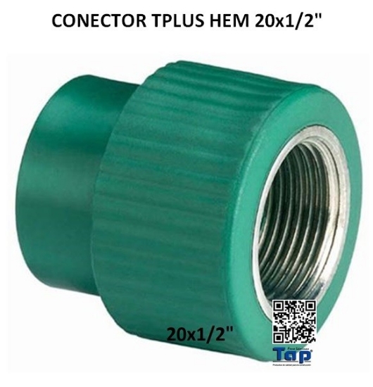 Imagen de CONECTOR TPLUS HEM 20x1/2"