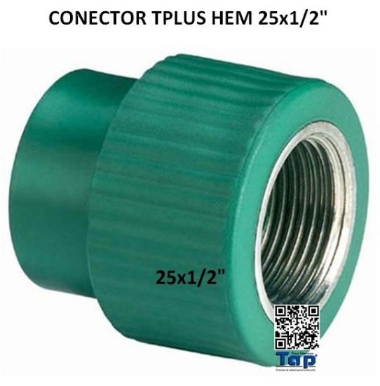 Imagen de CONECTOR TPLUS HEM 25x1/2" TERMOFUSION