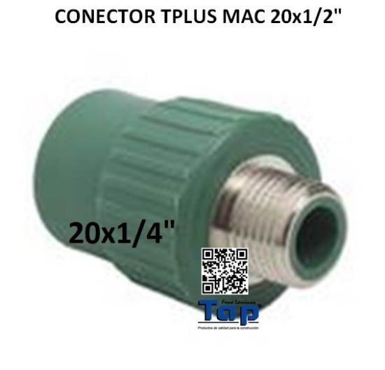 Imagen de CONECTOR TPLUS MAC 20x1/2"