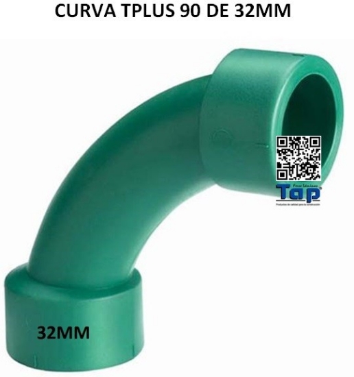 Imagen de CURVA TPLUS 90 DE 32MM