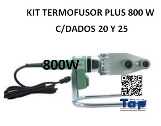Imagen de KIT TERMOFUSOR PLUS 800 W C/DADOS 20 Y 25