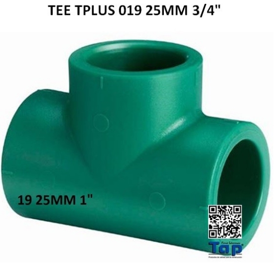 Imagen de TEE TPLUS 019 25MM 3/4"