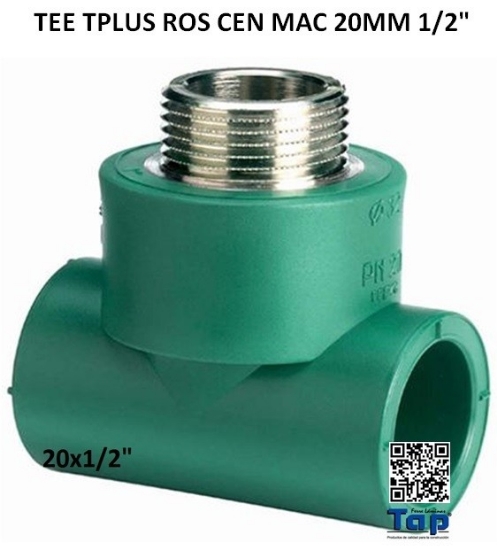 Imagen de TEE TPLUS ROS CEN MAC 20MM 1/2"