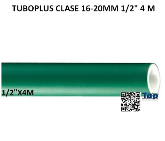 Imagen de TUBOPLUS CLASE 16-20MM 1/2" 4 M