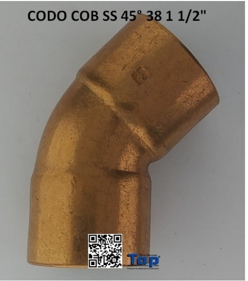 Imagen de CODO COB SS 45° 38 1 1/2"