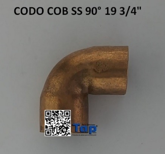 Imagen de CODO COB SS 90° 19 3/4"