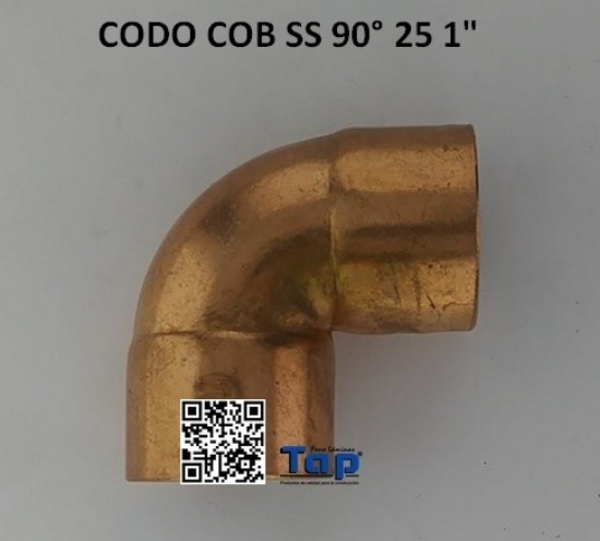 Imagen de CODO COB SS 90° 25 1"