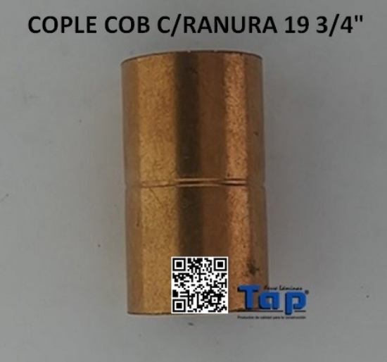 Imagen de COPLE COB C/RANURA 19 3/4"