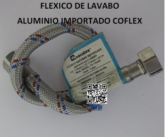 Imagen de FLEXICO DE LAVABO ALUMINIO IMPORTADO COFLEX