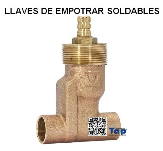 Imagen de LLAVES DE EMPOTRAR SOLDABLES