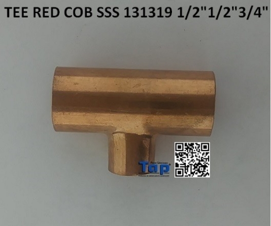 Imagen de TEE RED COB SSS 131319 1/2"1/2"3/4"