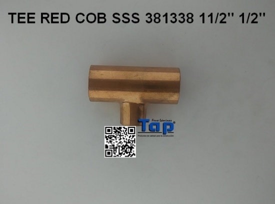 Imagen de TEE RED COB SSS 381338 11/2" 1/2"