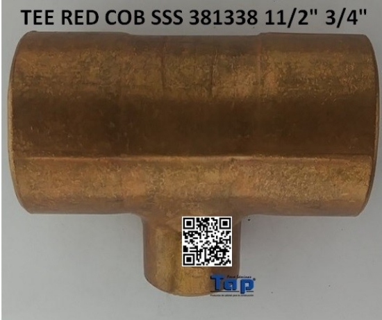 Imagen de TEE RED COB SSS 381338 11/2" 3/4"