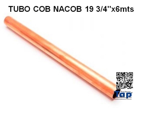 Imagen de TUBO COB NACOB 19 3/4"x6mts