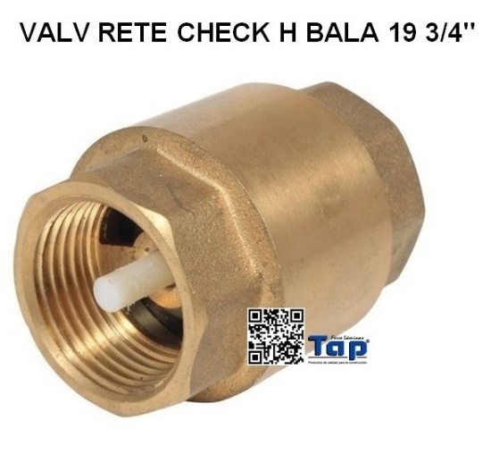 Imagen de VALV RETE CHECK H BALA 19 3/4"