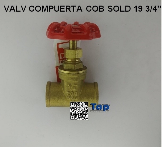 Imagen de VALV COMPUERTA COB SOLD 19 3/4"