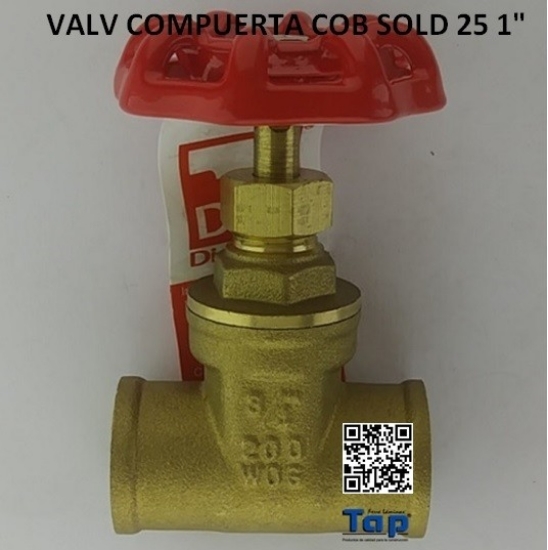 Imagen de VALV COMPUERTA COB SOLD 25 1"