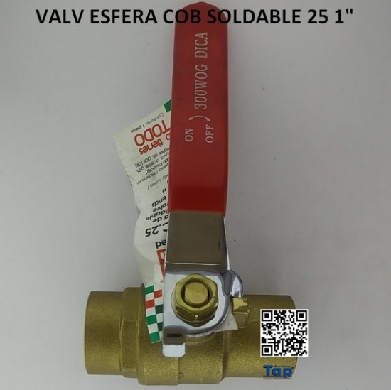 Imagen de VALV ESFERA COB SOLDABLE 25 1"