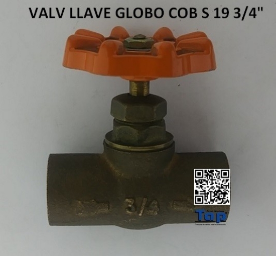 Imagen de VALV LLAVE GLOBO COB S 19 3/4"