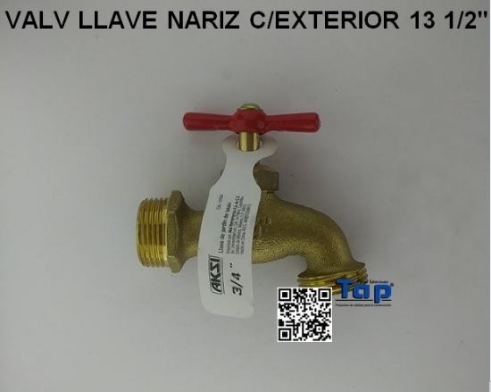 Imagen de VALV LLAVE NARIZ C/EXTERIOR 13 1/2"