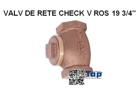Imagen de VALV DE RETE CHECK V ROS 19 3/4"