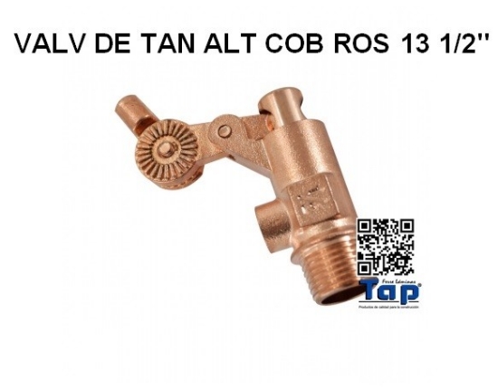 Imagen de VALV DE TAN ALT COB ROS 13 1/2"