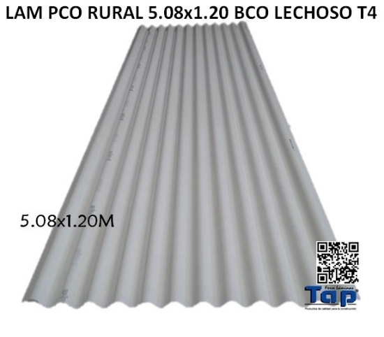 Imagen de LAM PCO RURAL 5.08x1.20 BCO LECHOSO T4