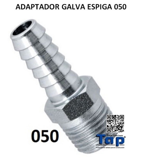 Imagen de ADAPTADOR GALVA ESPIGA 050