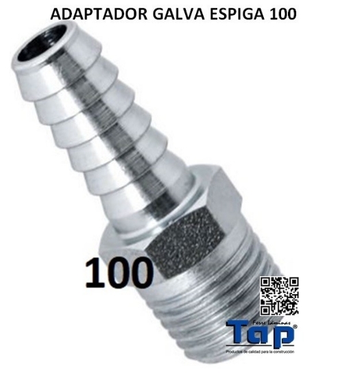 Imagen de ADAPTADOR GALVA ESPIGA 100