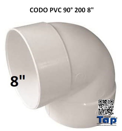 Imagen de CODO PVC 90° 200 8"