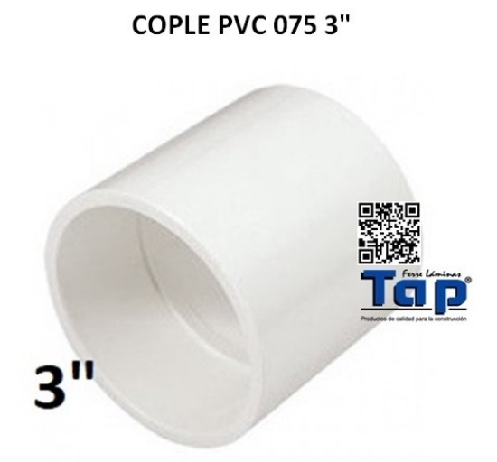 Imagen de COPLE PVC 075 3"