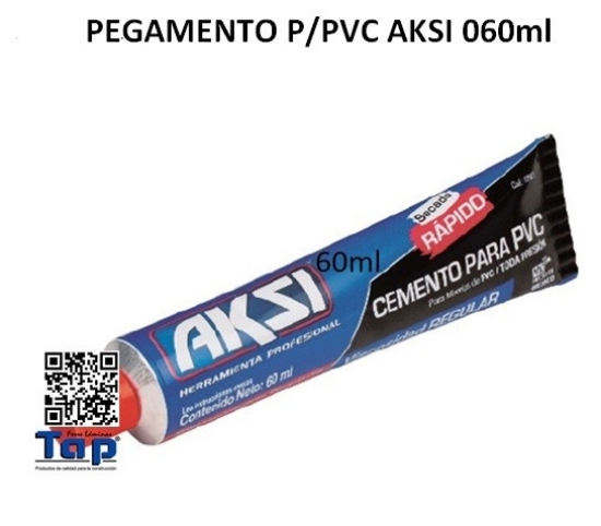 Imagen de PEGAMENTO P/PVC AKSI 060ml