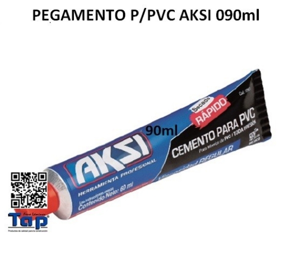 Imagen de PEGAMENTO P/PVC AKSI 090ml