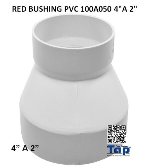Imagen de RED BUSHING PVC 100 A 050 4"A 2"