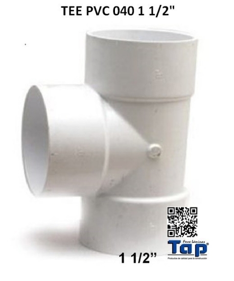 Imagen de TEE PVC 040 1 1/2"