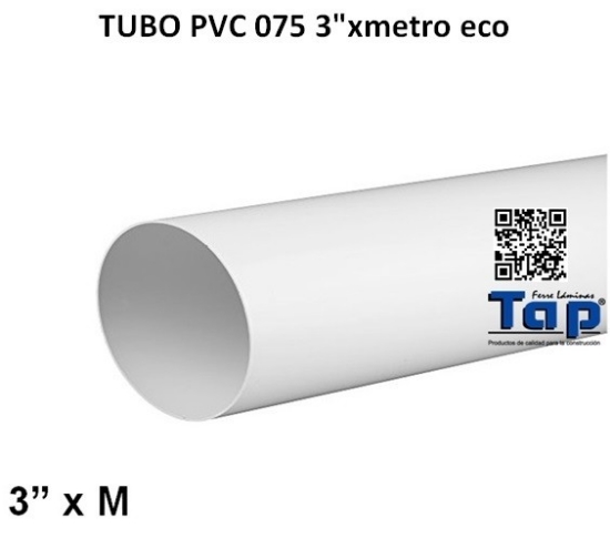 Imagen de TUBO PVC 075 3"xmetro eco
