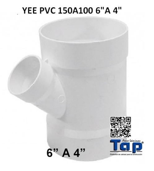 Imagen de YEE PVC 150A100 6"A 4"