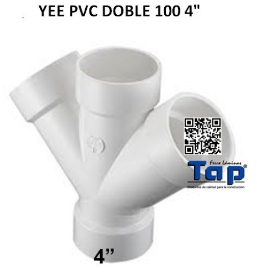 Imagen de YEE PVC DOBLE 100 4"