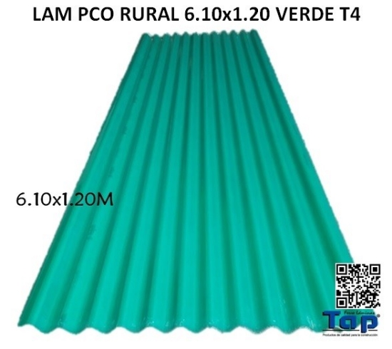 Imagen de LAM PCO RURAL 6.10x1.20 VERDE T4
