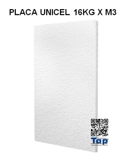 Imagen de PLACA UNICEL 16KG X M3
