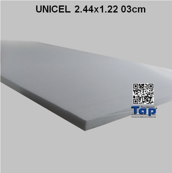 Imagen de UNICEL 2.44x1.22 03cm