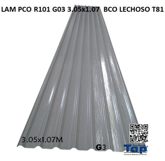 Imagen de LAM PCO R101 G03 3.05x1.07  BCO LECHOSO T81