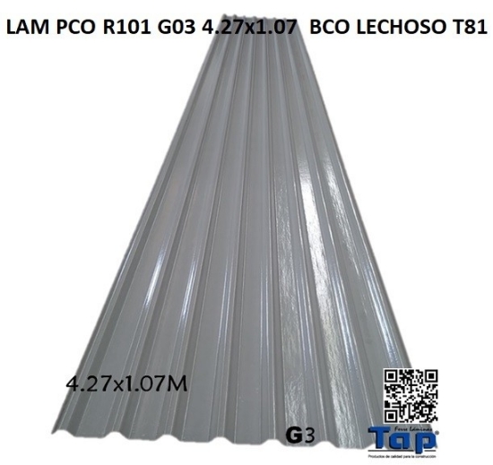Imagen de LAM PCO R101 G03 4.27x1.07  BCO LECHOSO T81