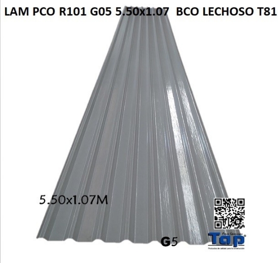 Imagen de LAM PCO R101 G05 5.50x1.07  BCO LECHOSO T81