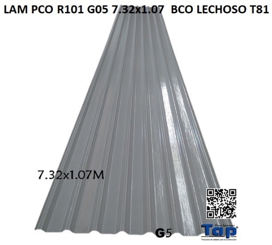Imagen de LAM PCO R101 G05 7.32x1.07  BCO LECHOSO T81
