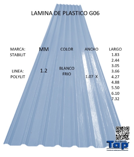 Imagen de LAMINA DE PLASTICO G06