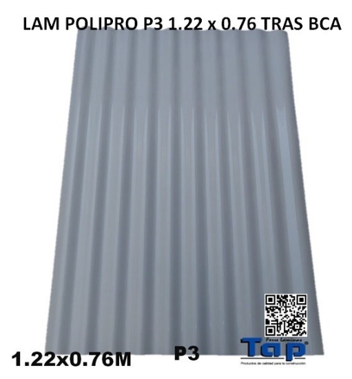 Imagen de LAM POLIPRO P3 1.22 x 0.76 TRAS BCA