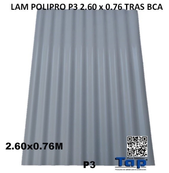 Imagen de LAM POLIPRO P3 2.60 x 0.76 TRAS BCA