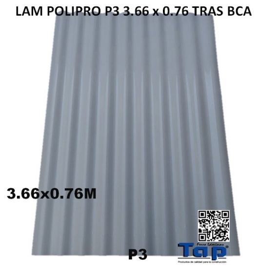 Imagen de LAM POLIPRO P3 3.66 x 0.76 TRAS BCA