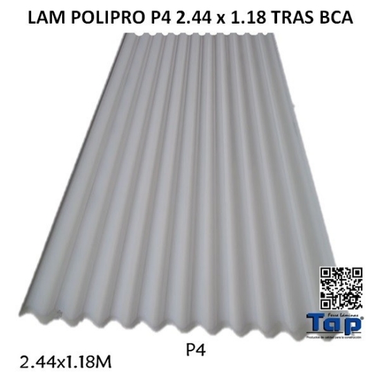 Imagen de LAM POLIPRO P4 2.44 x 1.18 TRAS BCA